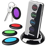 Schlüsselfinder Key Finder, 80dB kabelloser Gegenstands-Tracker, RF-Finder für...