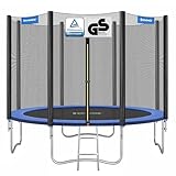 SONGMICS Trampolin Ø 305 cm, Gartentrampolin für Kinder mit Sicherheitsnetz,...