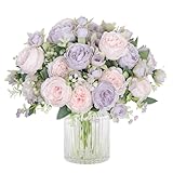 SOMYTING Pfingstrose Künstliche Blumen 2 Bündel Künstliche Pfingstrose...