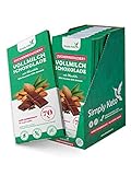 Simply Keto Lower Carb Schokolade mit Mandeln & 40% Kakao - Vollmilch Schokolade...