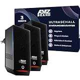 AMZ BRAND Ultraschall Schädlingsbekämpfer - 3er-Pack, Wirksamer Mäuseschutz,...