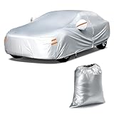 Tsumbay Autoabdeckung Wasserdicht, Vollgarage Auto Abdeckplane für...