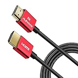 8K HDMI 2.1 Kabel 0,5m, Schlankes HDMI zu HDMI Kabel 48Gbps, Ultradünnes Kabel,...