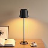 UPXNBOR LED Tischlampe Kabellos, Dimmbare Nachttischlampe Touch, Akku...