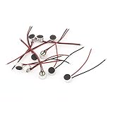 sourcing map 10stk 6mm x 3.5mm Mini Elektret Mikrofon Kondensator Pickup mit...