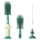 Diboniur Flaschenbürste Baby,3 in 1 Babyflaschen Bürste...