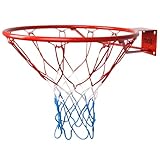 molti Basketballkorb 45 cm – robuster Basketballring mit Netz & Schrauben –...
