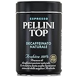 Pellini Top Decaffeinato Naturale, Koffeinfrei Gemahlener Kaffee für die...