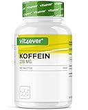 Koffein Tabletten mit je 200 mg - 500 Tabletten - Laborgeprüft (Wirkstoffgehalt...