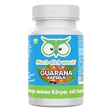 Guarana Kapseln - 100 mg Koffein hochdosiert - 450 mg Guarana - Produktion in...