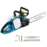 Akku-Kettensäge, 16 Zoll Elektrisch Kettensägen kompatibel mit Makita 18V...