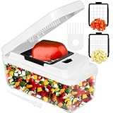 Vihoom Gemüseschneider, Zwiebelschneider, Gemüse Zerkleinerer für Schnell und...