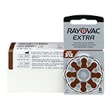 Rayovac Extra 312, 80 Stück, Hörgerätebatterien, hohe Leistung,...