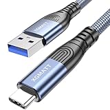 XGMATT USB C Kabel 60CM,5Gbps Datenkabel und Ladekabel,USB Typ C auf USB 3.0 Gen...
