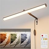 irotine Schwarz Bilderleuchte mit Fernbedienung Plug in,4W Dimmbare Bilderlampe...