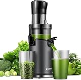GDOR Entsafter Slow Juicer mit 90mm Extra Großem Einfüllschacht für Ganze...