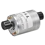 sourcing map Vibrationsmotor DC 12V 7500RPM Runde Doppelwelle für DIY Zuhause...