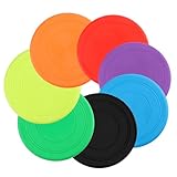 YiliYa 7 Stück Hunde Frisbees, 18CM Hund Scheibe, Hundespielzeug Frisbee, Gummi...