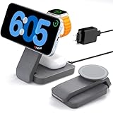 Eazpower Magsafe Ladestation für Apple Watch und iPhone 3 In 1 Faltbar, iPhone...