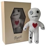 Voodoo Puppe mit Nadeln, Sarg Box und Anleitung (extra groß 16cm handgemacht) |...