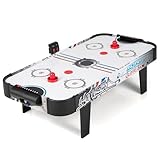 HOMASIS 42'' Airhockey Tisch, Air Hockey Spieltisch mit elektronischem...