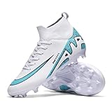 Xuanke Fußballschuhe Herren High Top Spike Cleats Outdoor Athletics...