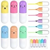 OMZSXK Mini Textmarkern,18 Stück Mini Textmarker,Pillenförmige Textliner...