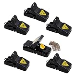 Pecewlos Mausefalle, 6er Set Profi Mäusefalle Schlagfalle Rattenfalle,...