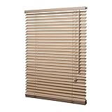 Ventanara® Holzjalousie 35mm Eiche Holz Jalousie Jalousette Echtholz 160 x 160...