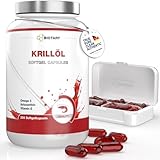 BIOTARY Krillöl 200 Softgelkapseln 1040 mg Hochdosiert 400 mg Phospholipide 50...
