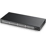 Zyxel 48-Port Gigabit Switch | Smart Managed | Rackmontage mit 2 SFP-Ports |...