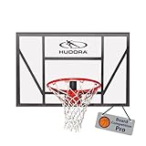 HUDORA Basketball Board Competition Pro - Basketballkorb mit federndem Dunkring...