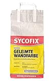 SYCOFIX Geleimte Wandfarbe 3 kg, Leimfarbe für umweltfreundliche, matte Wand-...