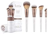 Make-Up Pinselset Luvia, Flawless Face Brush Set, Gesichtspinsel-Set, 4 Vegane...