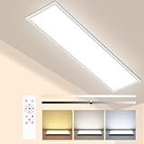 Pesaur LED Deckenleuchte Flach 120x30cm 4100LM, Deckenlampe Dimmbar mit...