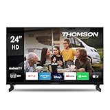 Thomson 24 Zoll (60 cm) LED HD 12V Camping Smart Android TV, Google Assistant,...