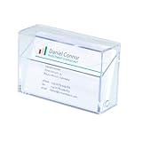 SIGEL VA110 Visitenkarten-Box für 100 Karten im Scheckkartenformat 86 x 56 mm -...