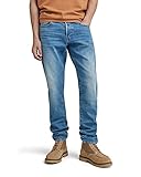 G-STAR RAW Herren 3301 Regular Tapered Jeans, Blau (worn in azure 51003-B631-A795), 34W / 32L