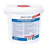1 Stück Hygoclean Desinfektionstuch alkoholfrei | PP, 500 Stück, blau, L:...