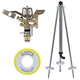Agrarflora Impulsregner Komplettset aus Kreisregner, Dreibein Stativ mit 3/4...