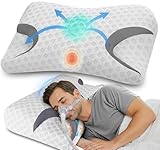 Hydomi CPAP-Kissen für Seitenschläfer reduziert Luftauslässe und Druck der...