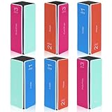 COMNICO 6 Stück Nagelpolierblock, Nagelfeilen Block, 4-stufig Entfernt Kanten...
