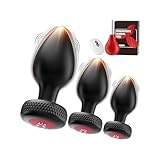 4 Teiliges Analplug Set mit Vibrationen in Voller Größe, Analvibratoren...