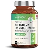 Multivitamin und Mineralien, 400 vegane Multivitamintabletten, Vorrat für 13...