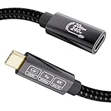EUDOBEL 240W USB C Verlängerung 1m,USB C 3.2 Gen2 Verlängerungskabel 4K@144Hz...