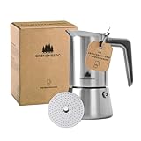 Groenenberg Espressokocher Induktion 4 o. 6 Tassen Espresso I Mokkakanne aus...