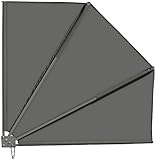 Royal Gardineer Balkonfächer: Sichtschutz-Fächer für Balkon, 140 x 140 cm,...