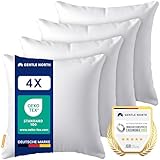 Gentle North Kopfkissen (40x40 cm groß) - 4er Set Kissen für Bett und als...