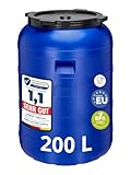 Garronda 200 Liter Weithalsfass BPA-frei Futtertonne Fass Universalfass...