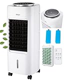 3in1 Standventilator mit Wasserkühlung - Mobile Klimaanlage ohne Abluftschlauch...
